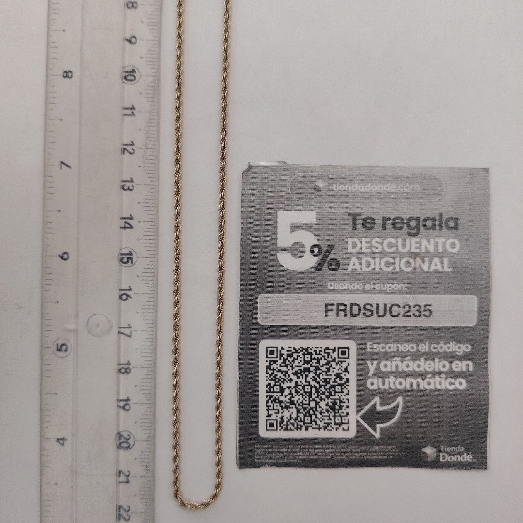 CADENA ORO 10 K 1.8 GRMS (SEMINUEVO)