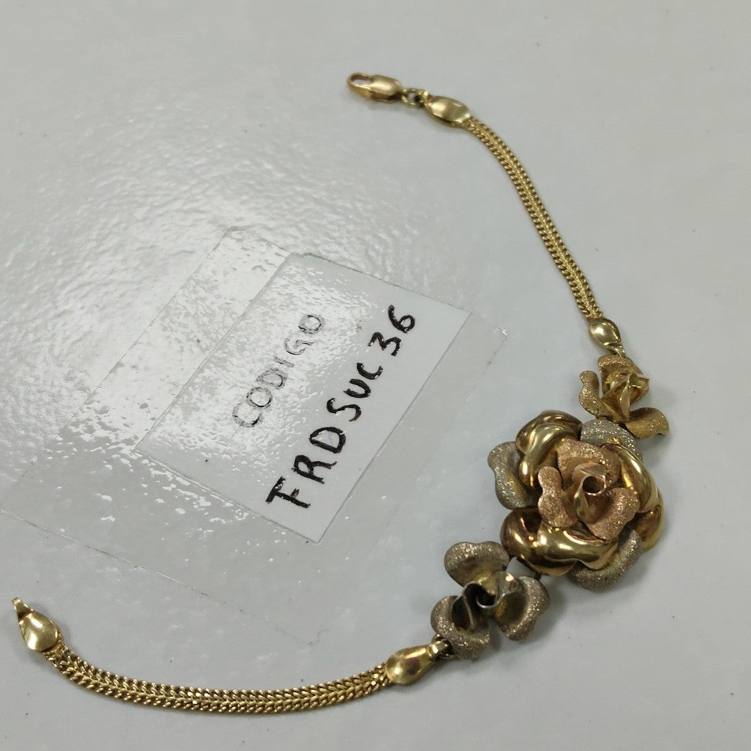 PULSERA ORO, ORO COMBINADO 14 K 9.5 GRMS (SEMINUEVO)