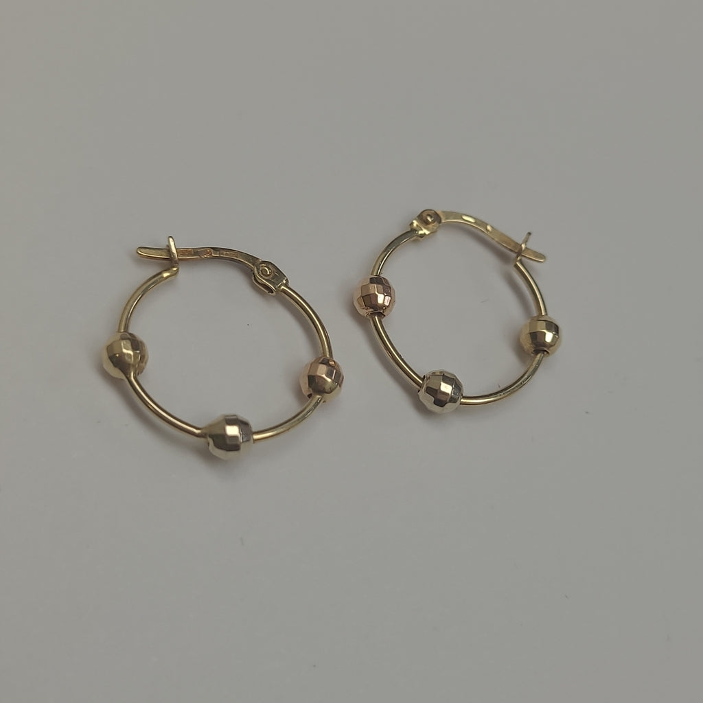 ARRACADAS PAR ORO 14 K 2.2 GRMS (SEMINUEVO)