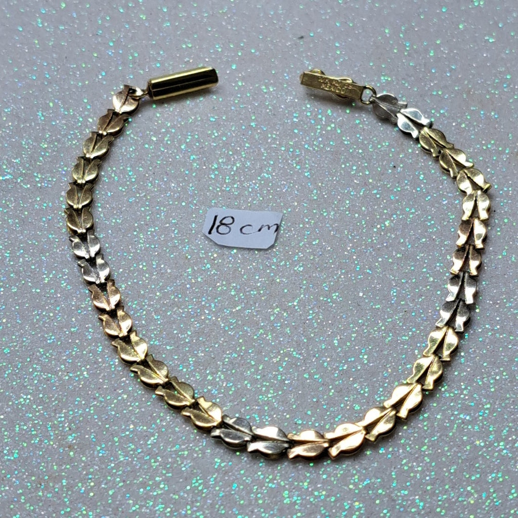 PULSERA ORO COMBINADO 10 K 3,00 GRMS (SEMINUEVO)