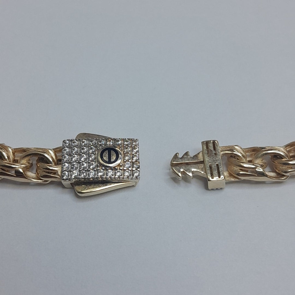 PULSERAS CABALLERO ORO 14K 11 (NUEVO)
