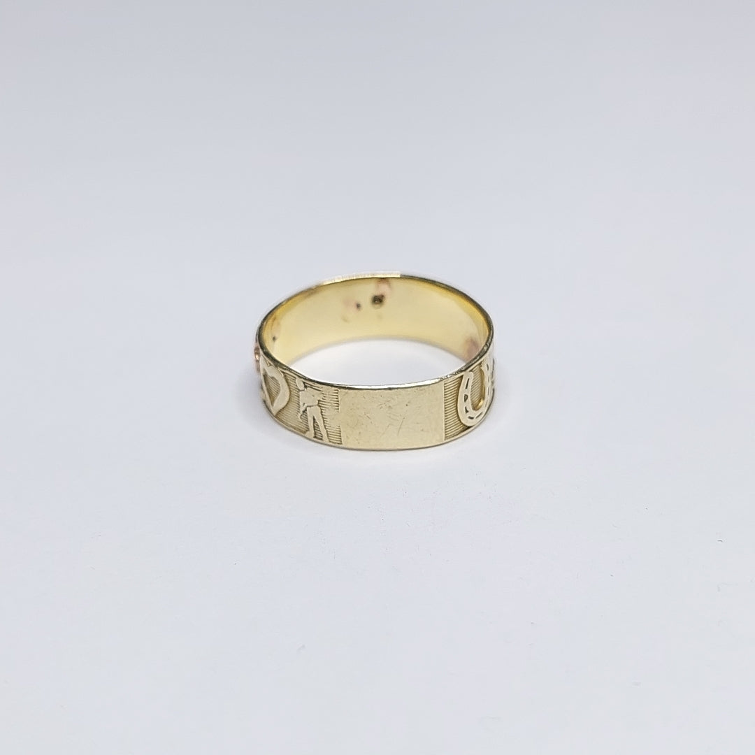 ARGOLLA DE LA SUERTE ORO 14 K 2,50 GRMS (SEMINUEVO)