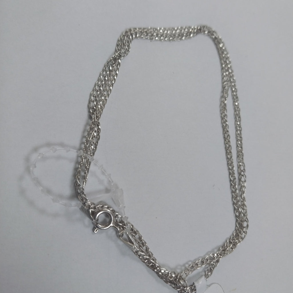 CADENA TEJIDO ESLABONES PLATA .925 55 CM 3.9 GR (NUEVO)