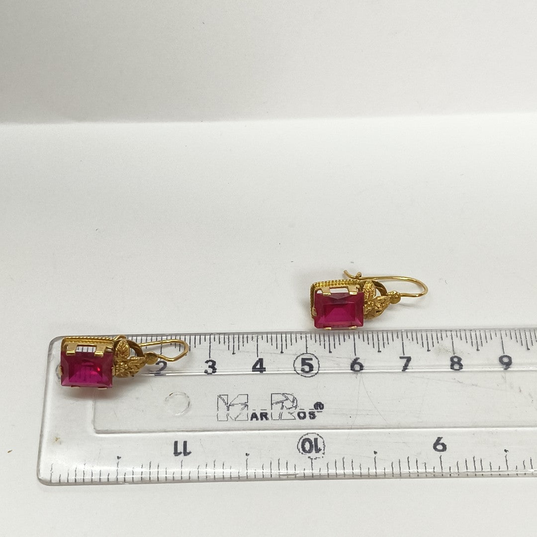 ARETES PAR ORO 18 K 5.2 GRMS (SEMINUEVO)