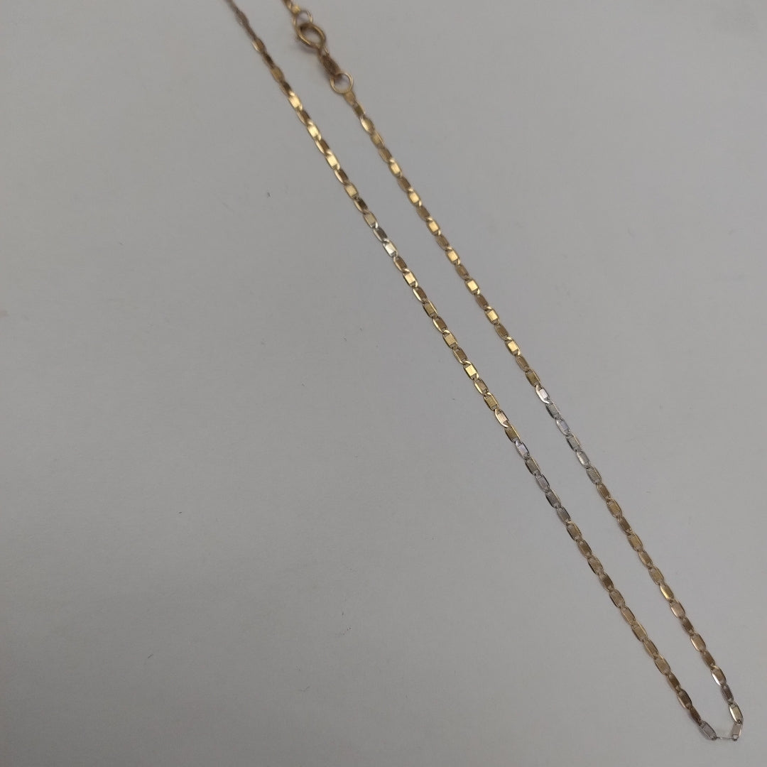 CADENA ORO, ORO COMBINADO 10 K 1.2 GRMS (SEMINUEVO)