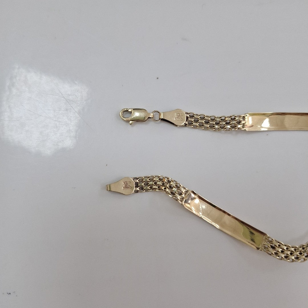 PULSERA ORO COMBINADO 10 K 4.2 GRMS (SEMINUEVO)