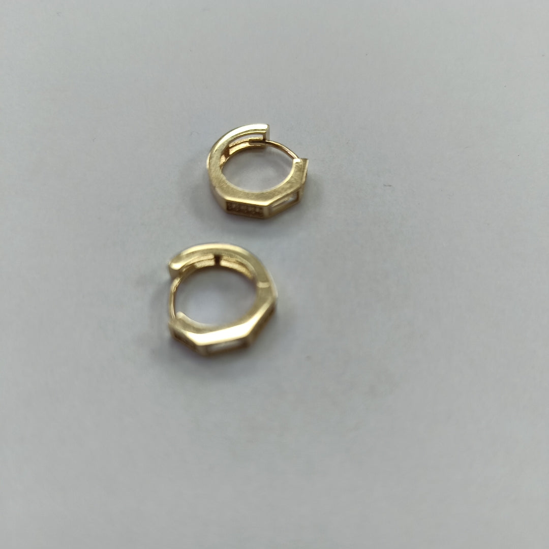 ARRACADAS PAR ORO 14 K 2.7 GRMS (SEMINUEVO)