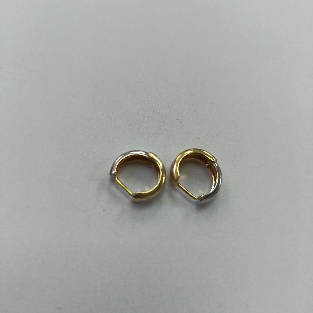 ARRACADAS PAR ORO COMBINADO 14 K 1.3 GRMS (SEMINUEVO)