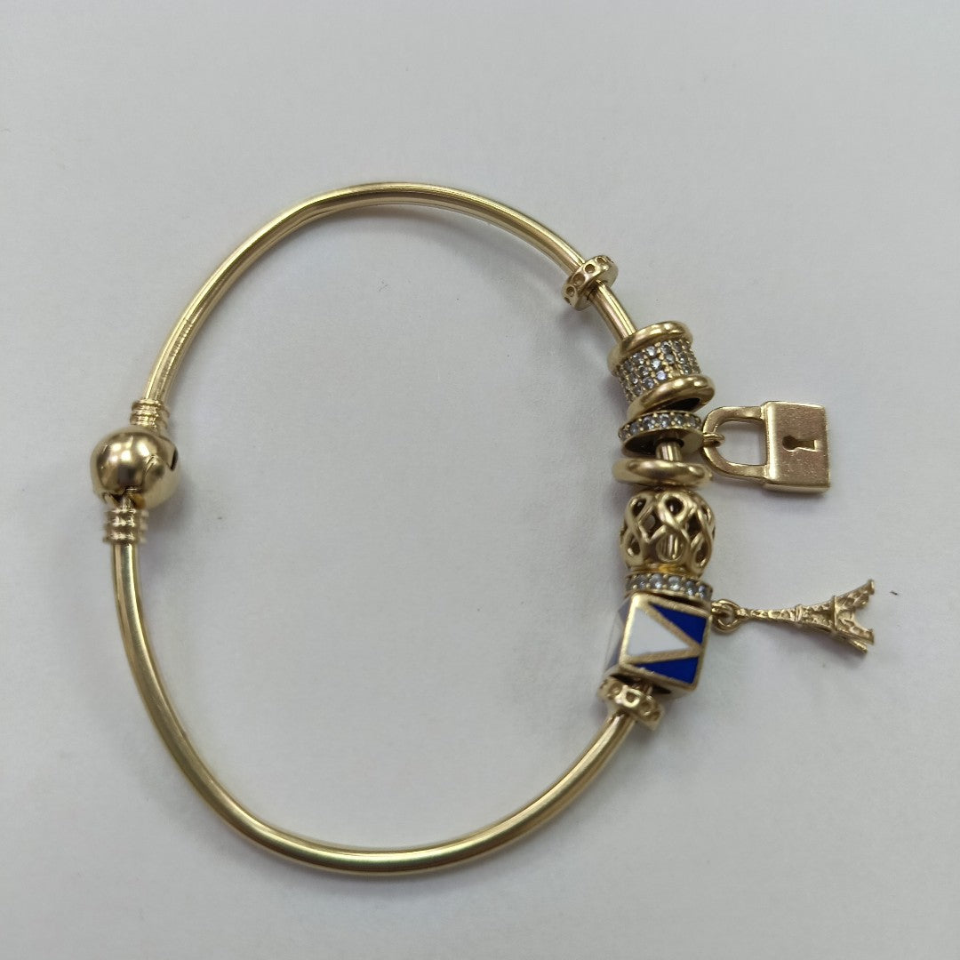 PULSERA RIGIDA ORO 10 K 10.5 GRMS (SEMINUEVO)