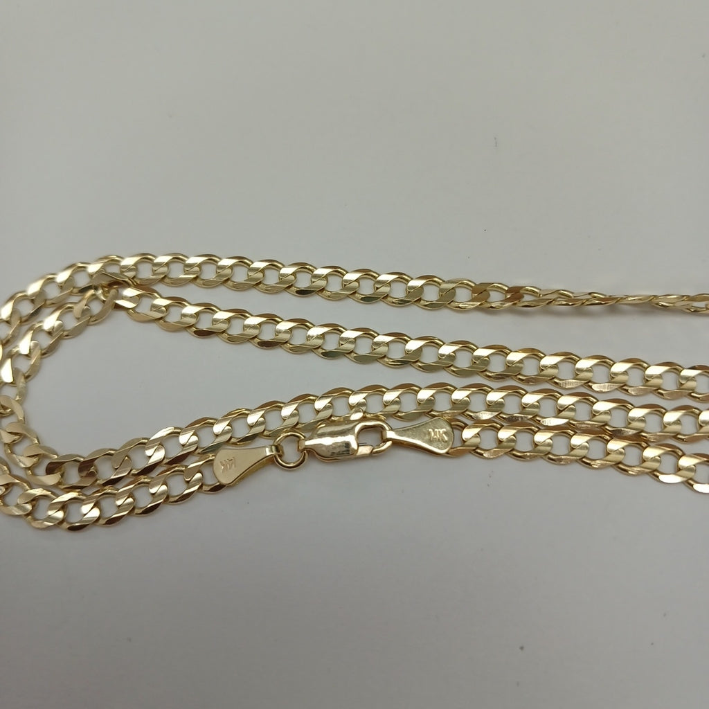 CADENA BARBADA 14K 55 CM 12.6 GR (NUEVO)