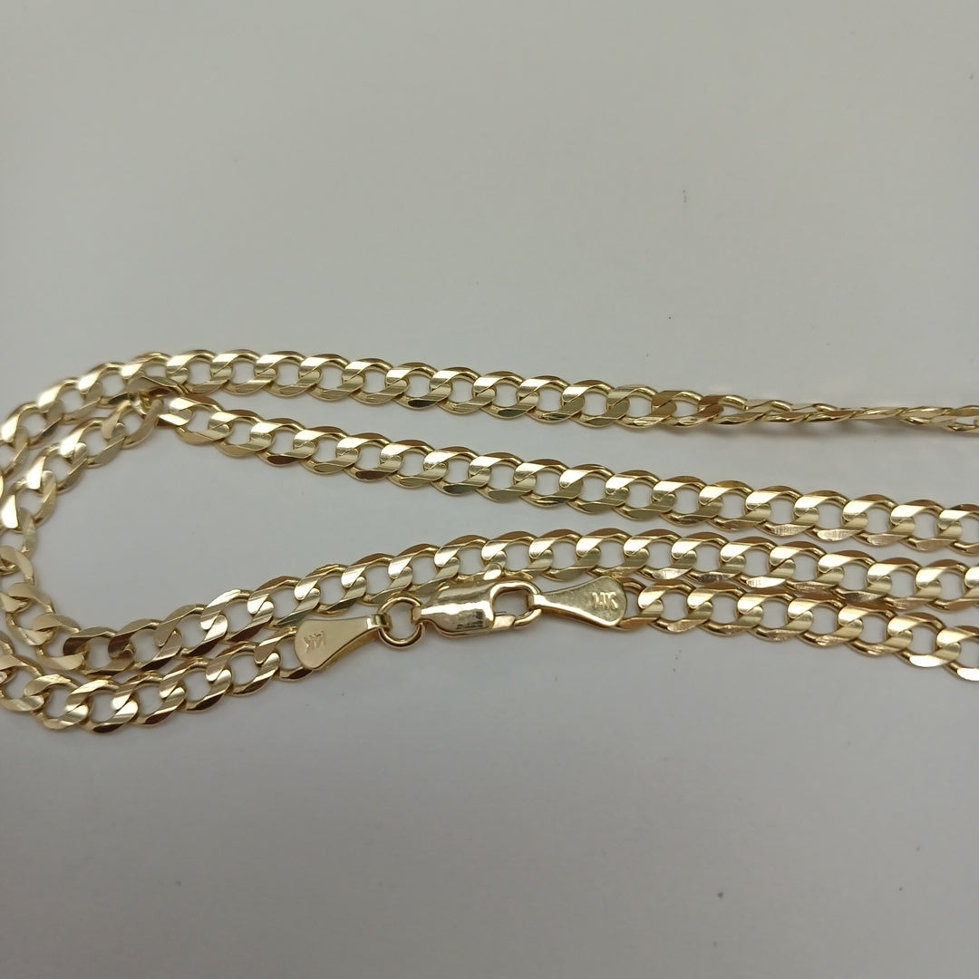 CADENA BARBADA 14K 55 CM 12.6 GR (NUEVO)