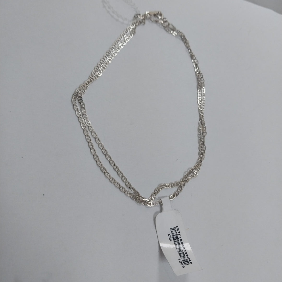 CADENA TEJIDO GUCHI PLATA .925 60 CM 3.7 GR (NUEVO)