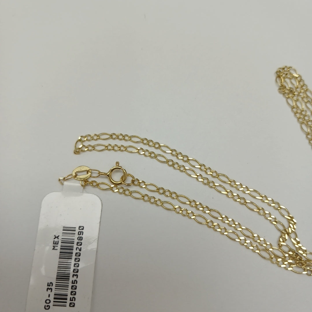 CADENA TEJIDO 3X1 14K 55 CM 2.3 GR (NUEVO)