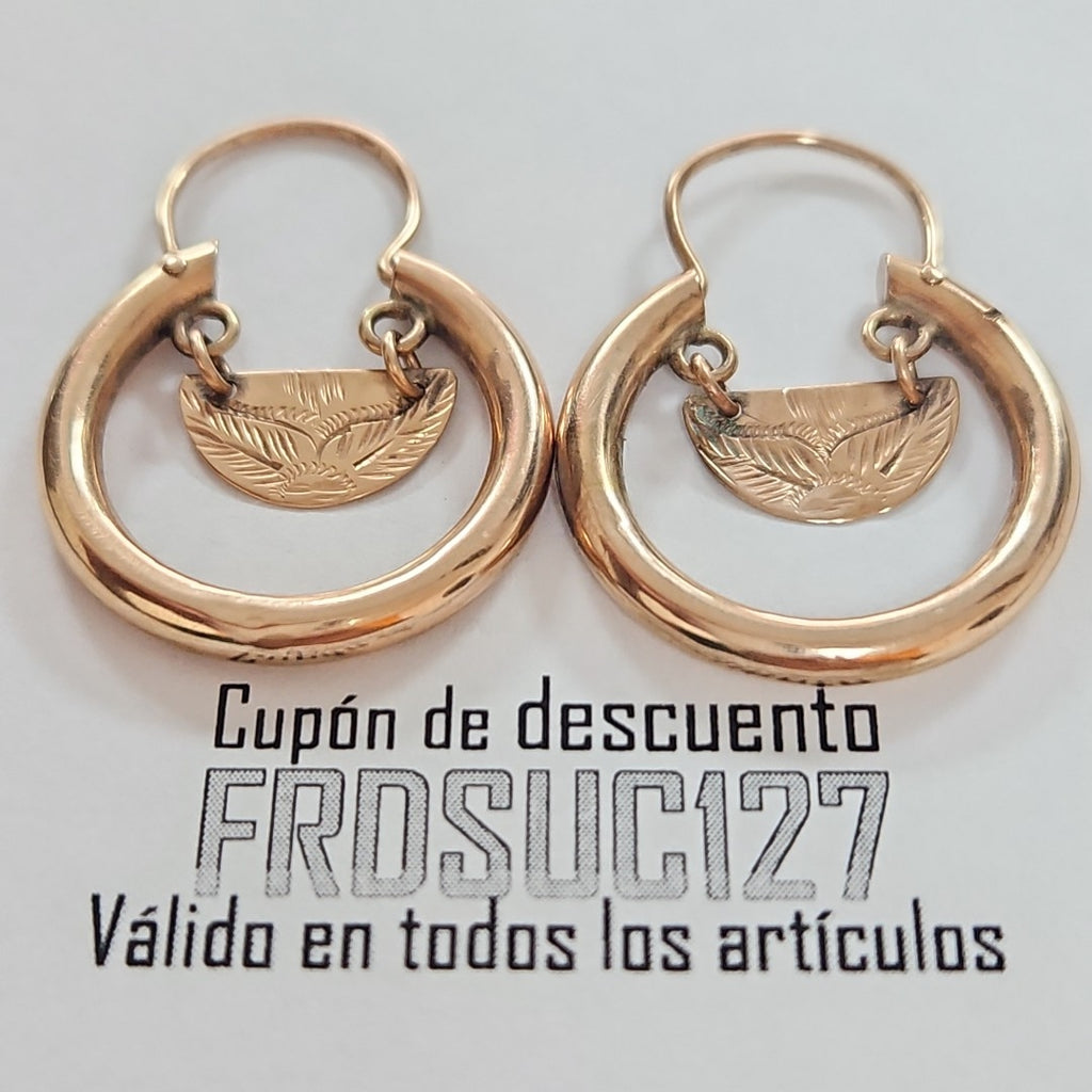 ARETES PAR ORO 10 K 3.3 GRMS (SEMINUEVO)