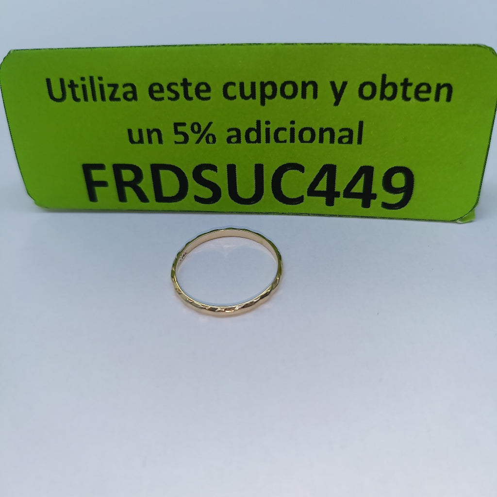 ARGOLLA ORO 14 K 0.8 GRMS (SEMINUEVO)