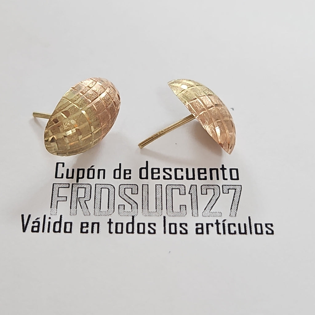 BROQUELES PAR ORO 14 K 1.3 GRMS (SEMINUEVO)