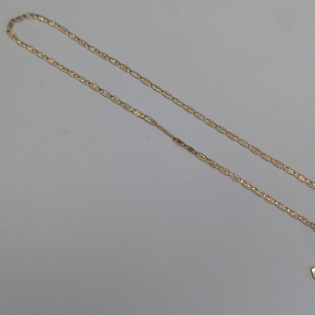 CADENA, CRUZ ORO 10 K 3.2 GRMS (SEMINUEVO)