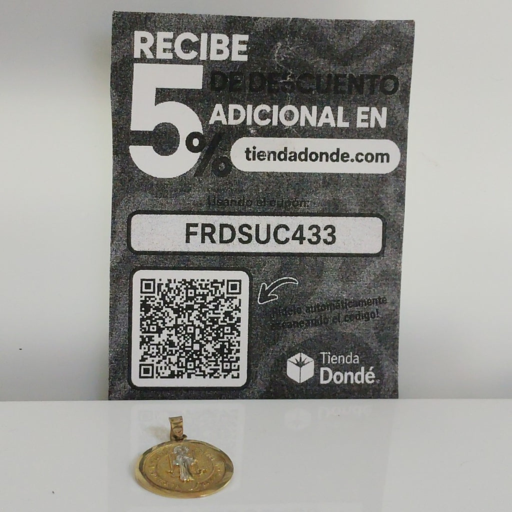 MEDALLA RELIGIOSA ORO 10 K 1.6 GRMS (SEMINUEVO)