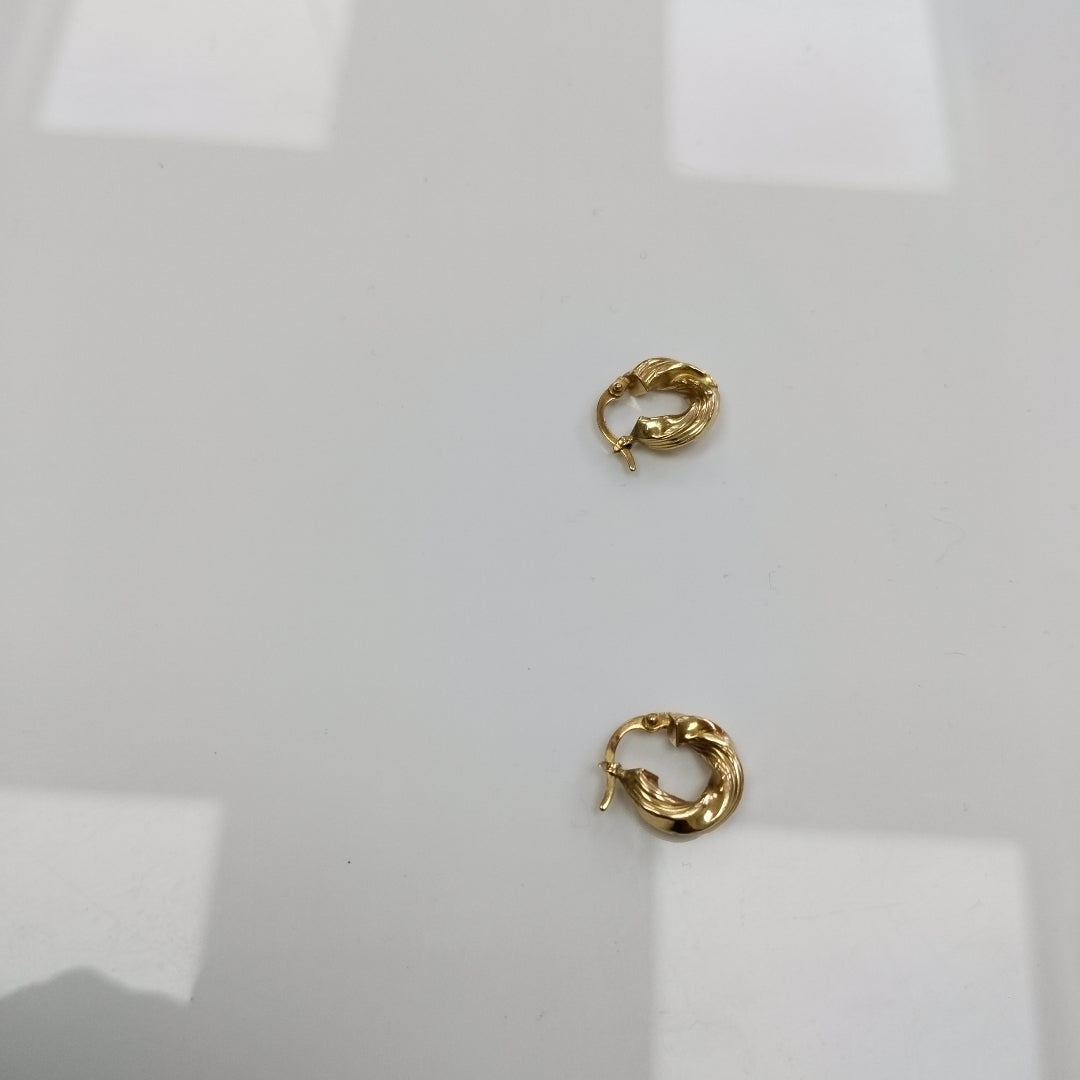 ARRACADAS PAR ORO 14 K 1.1 GRMS (SEMINUEVO)