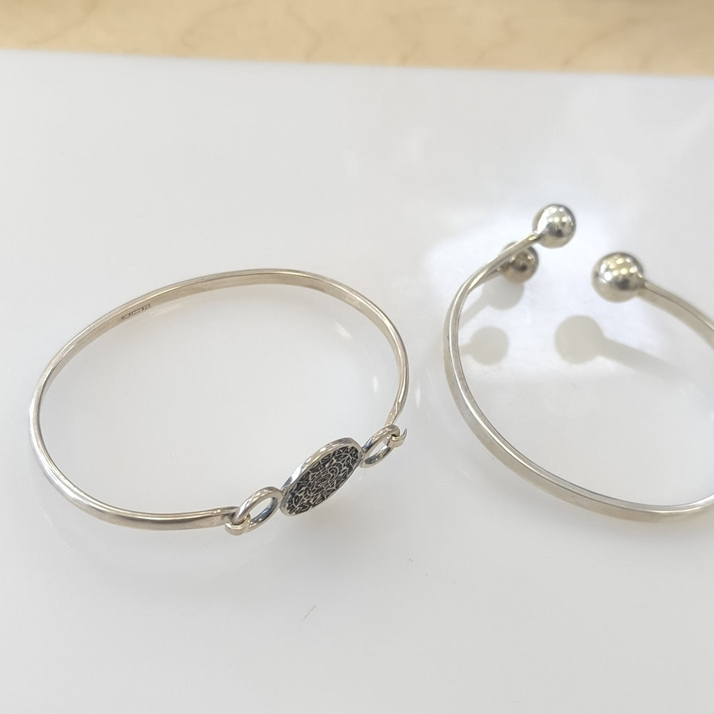 BRAZALETE,PULSERA RIGIDA PLATA 26,00 GRMS (SEMINUEVO)