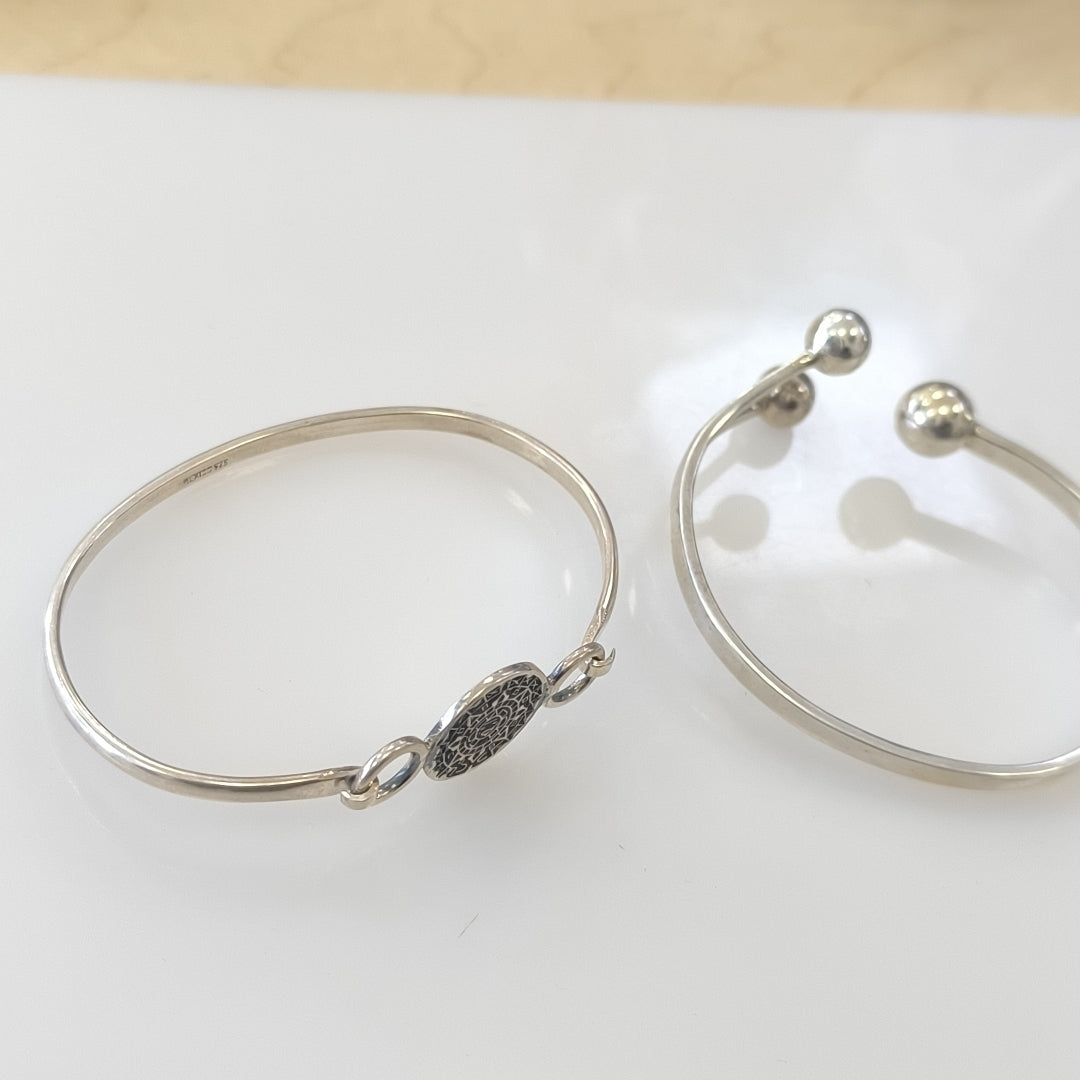 BRAZALETE,PULSERA RIGIDA PLATA 26,00 GRMS (SEMINUEVO)
