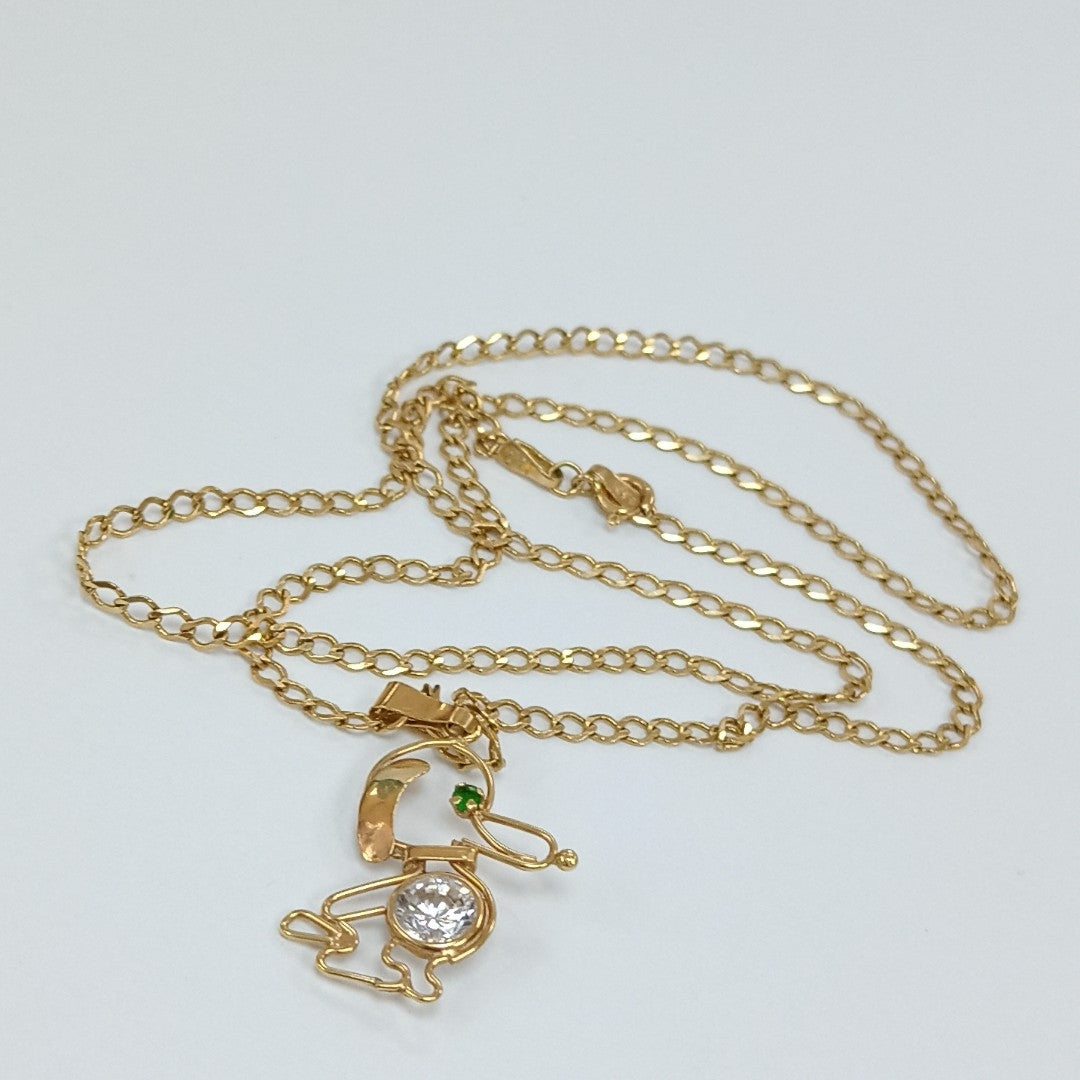 CADENA,DIJE ORO 14 K 4,30 GRMS (SEMINUEVO)