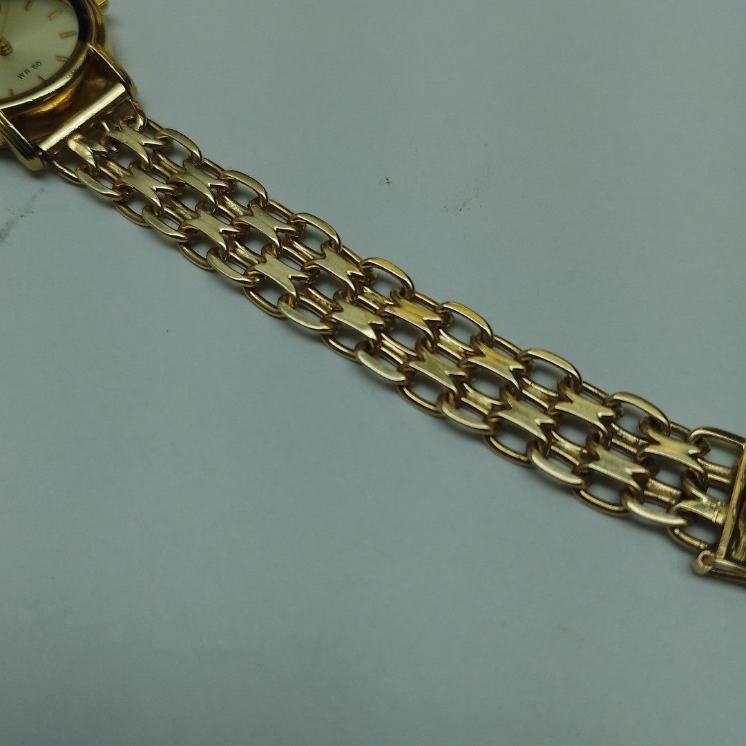 RELOJ CAJA ACERO PULSO ORO ORO 8 K 24.1 GRMS (SEMINUEVO)