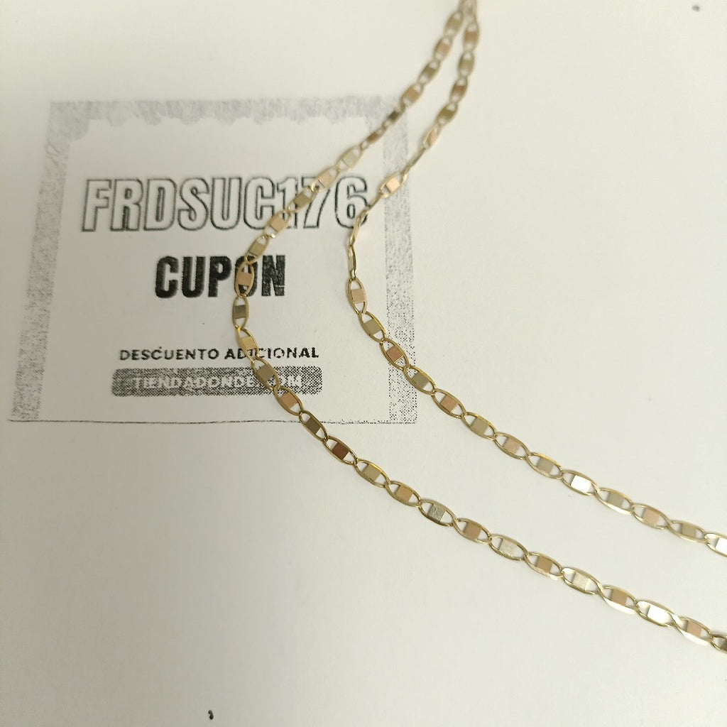 CADENA ORO COMBINADO 10 K 2.4 GRMS (SEMINUEVO)