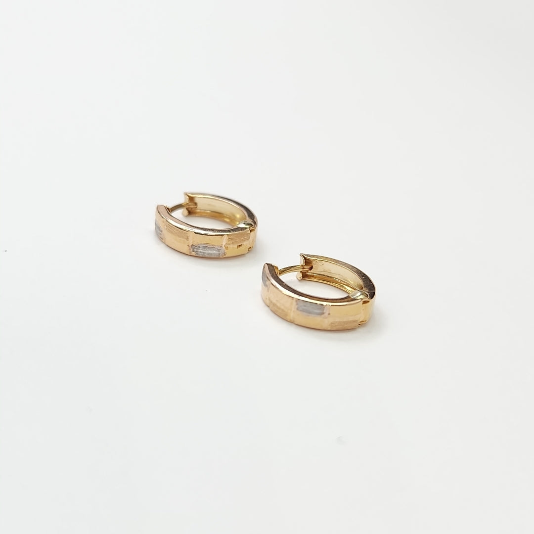 ARRACADAS PAR ORO 14 K 1.2 GRMS (SEMINUEVO)