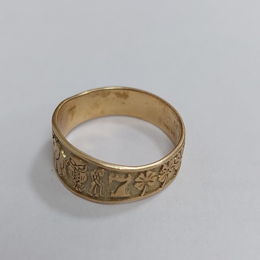 ARGOLLA DE LA SUERTE ORO 14 K 3,30 GRMS (SEMINUEVO)