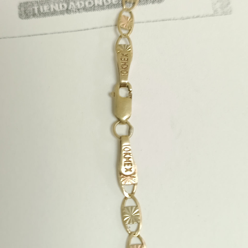 CADENA ORO COMBINADO 10 K 3.2 GRMS (SEMINUEVO)