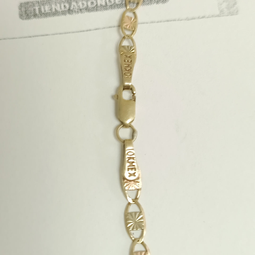 CADENA ORO COMBINADO 10 K 3.2 GRMS (SEMINUEVO)