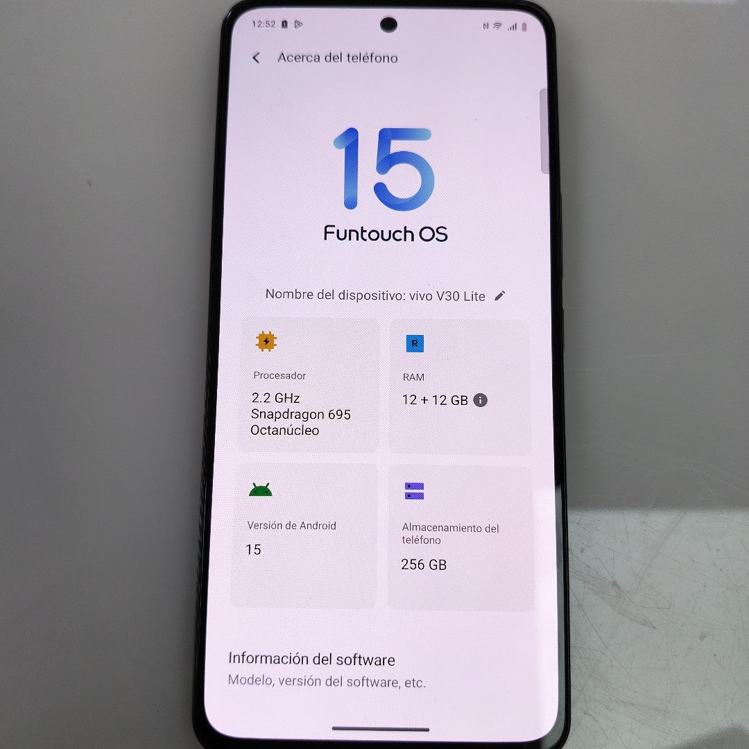 CELULAR VIVO V30 LITE V2314 (2023) 256 GB 12 GB RAM (SEMINUEVO)
