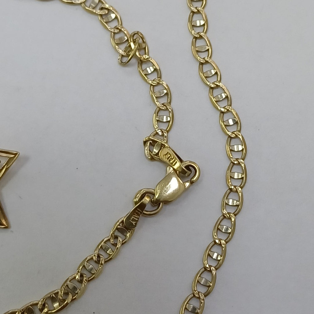 CADENA, DIJE ORO 14 K 6.5 GRMS (SEMINUEVO)