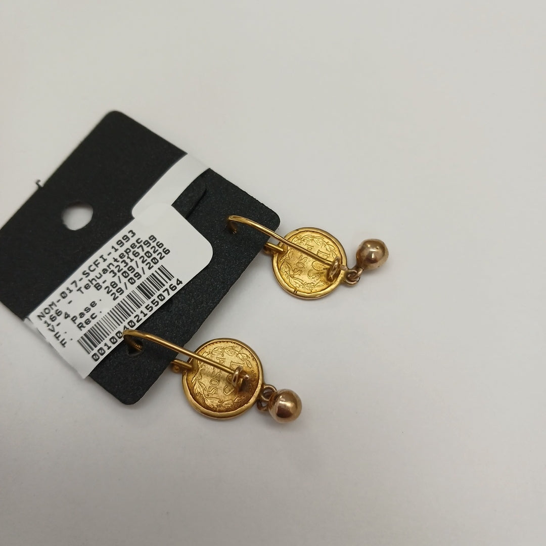 ARETES PAR ORO 10 K 3.9 GRMS (SEMINUEVO)