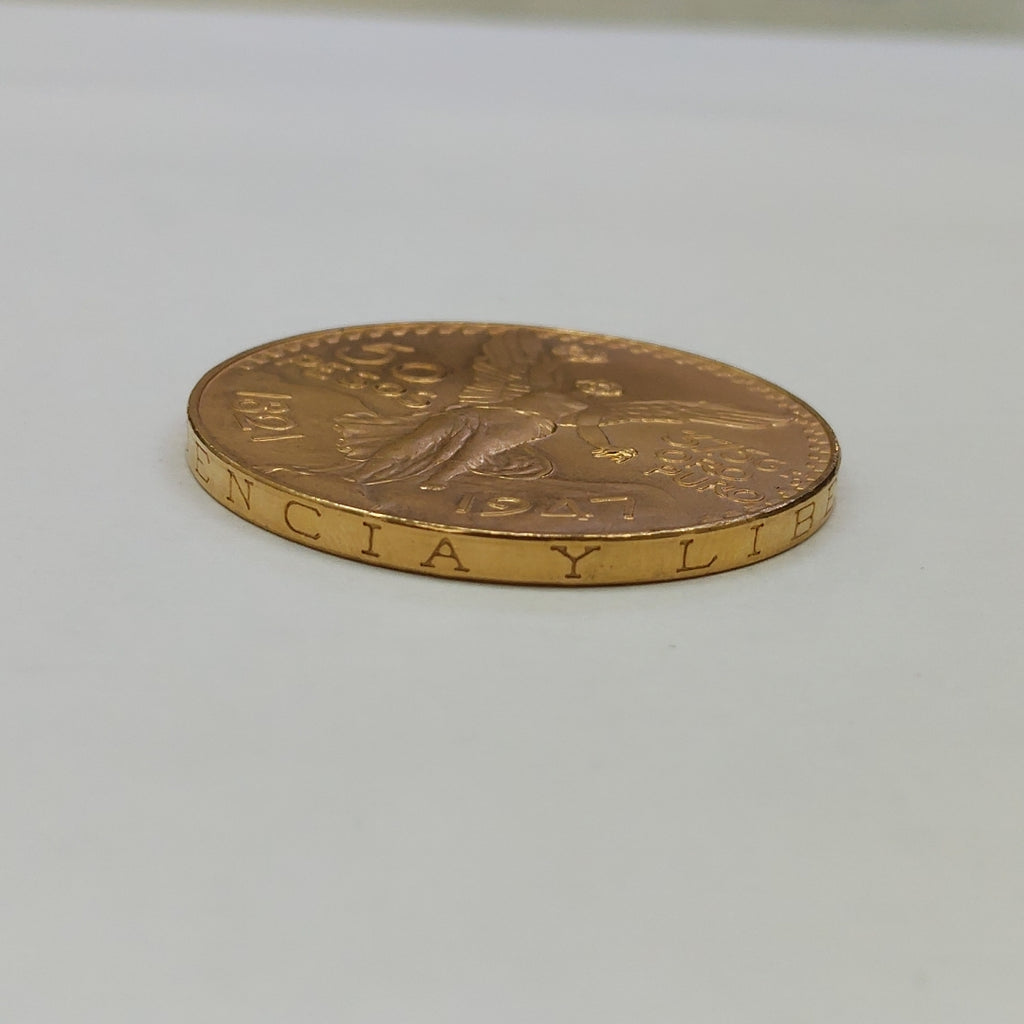 K1 41.6 GRMS 21 K IDENTIFICACIÓN MONEDA NOMINATIVA MONEDAS PESOS 50 PESOS (SEMINUEVO)