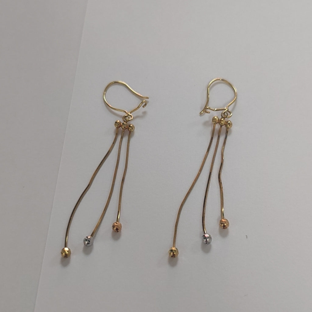 ARETES PAR ORO 14 K 2.3 GRMS (SEMINUEVO)