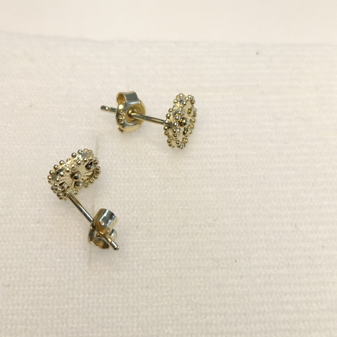 BROQUELES ORO 14K 1.5 (NUEVO)