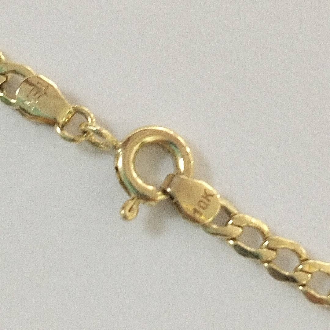 CADENA, MEDALLA RELIGIOSA ORO 10 K 2.2 GRMS (SEMINUEVO)