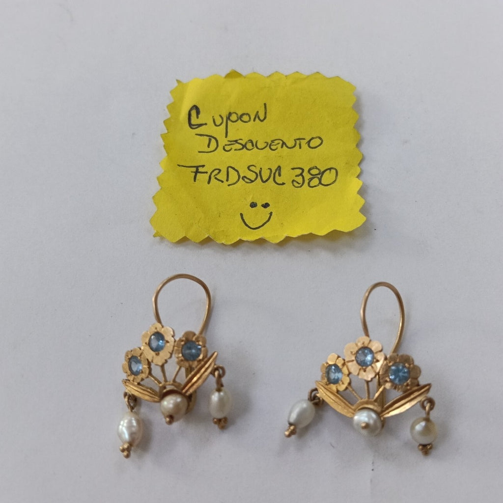 ARETES PAR ORO 18 K 5.9 GRMS (SEMINUEVO)