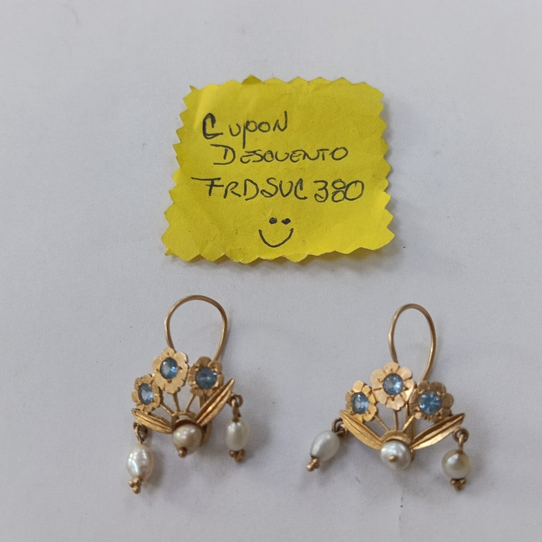 ARETES PAR ORO 18 K 5.9 GRMS (SEMINUEVO)