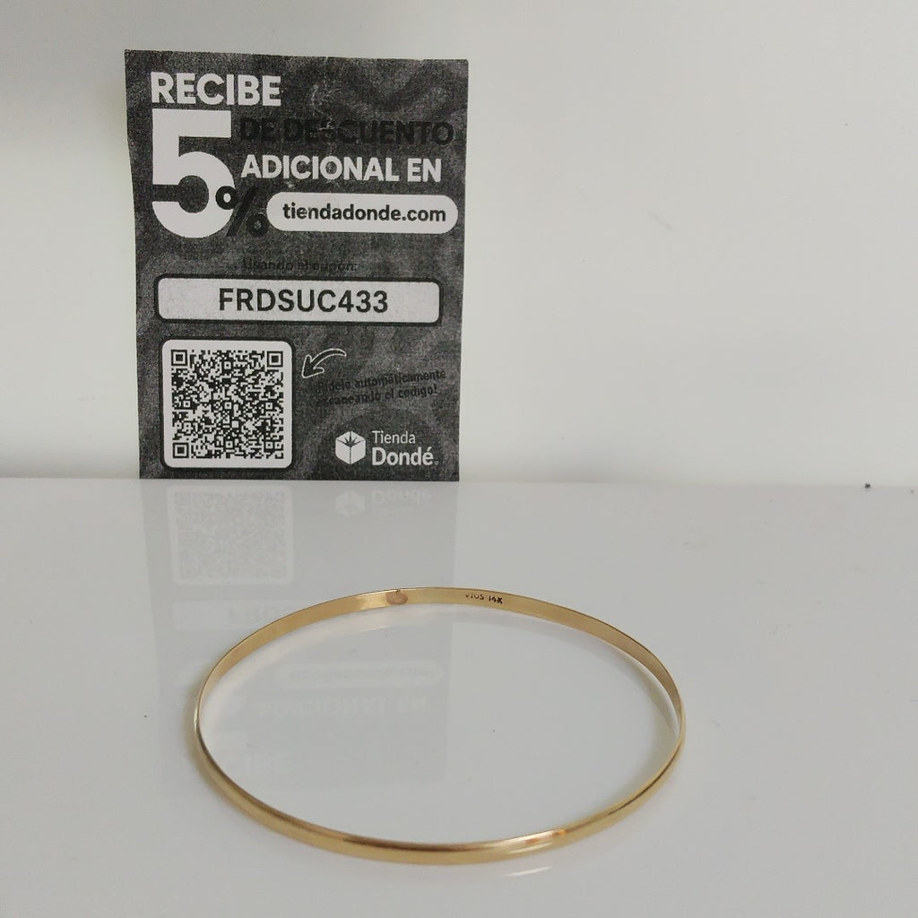PULSERA RIGIDA ORO 14 K 5.6 GRMS (SEMINUEVO)