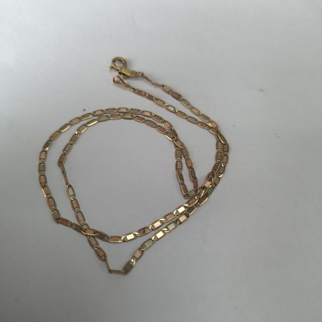 CADENA ORO COMBINADO 10 K 2.3 GRMS (SEMINUEVO)