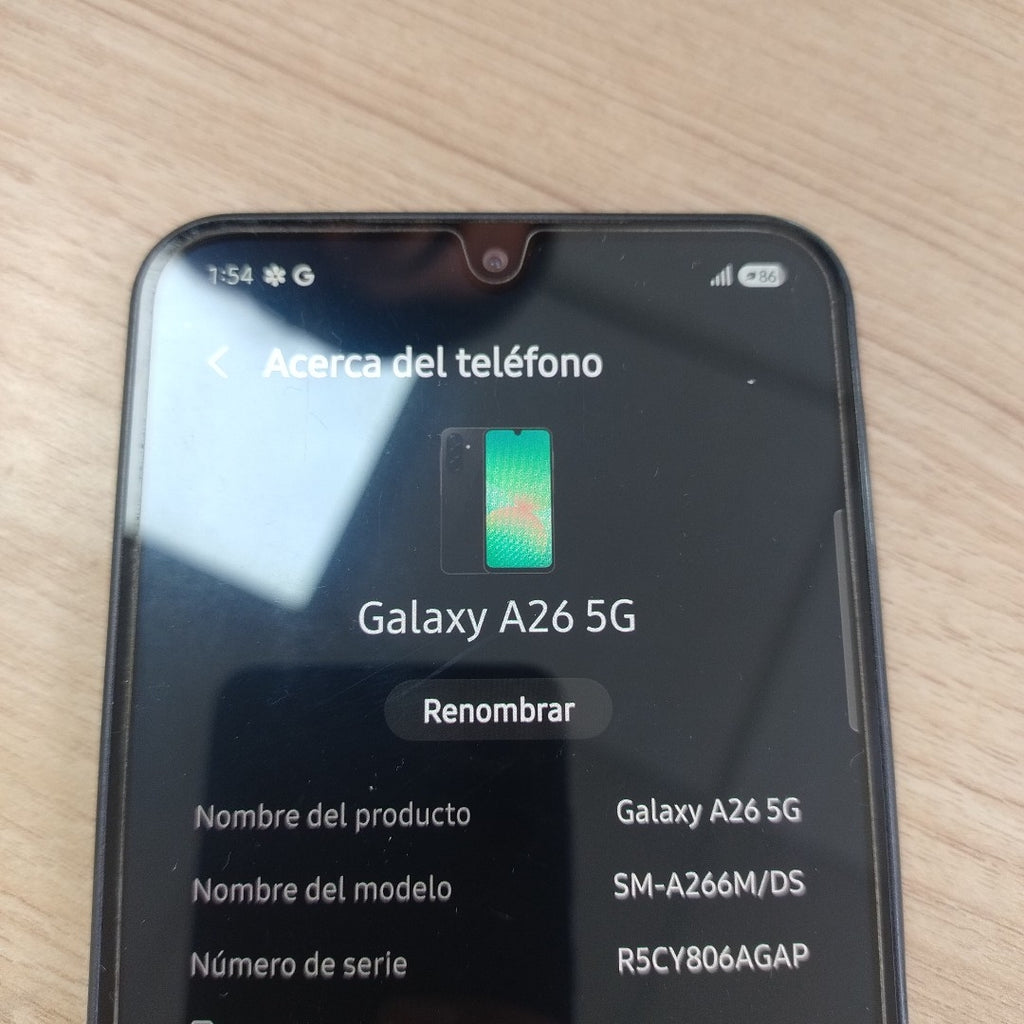 CELULAR SAMSUNG GALAXY A26 5G SM-A266M (2025) 256 GB 8 GB RAM (SEMINUEVO)