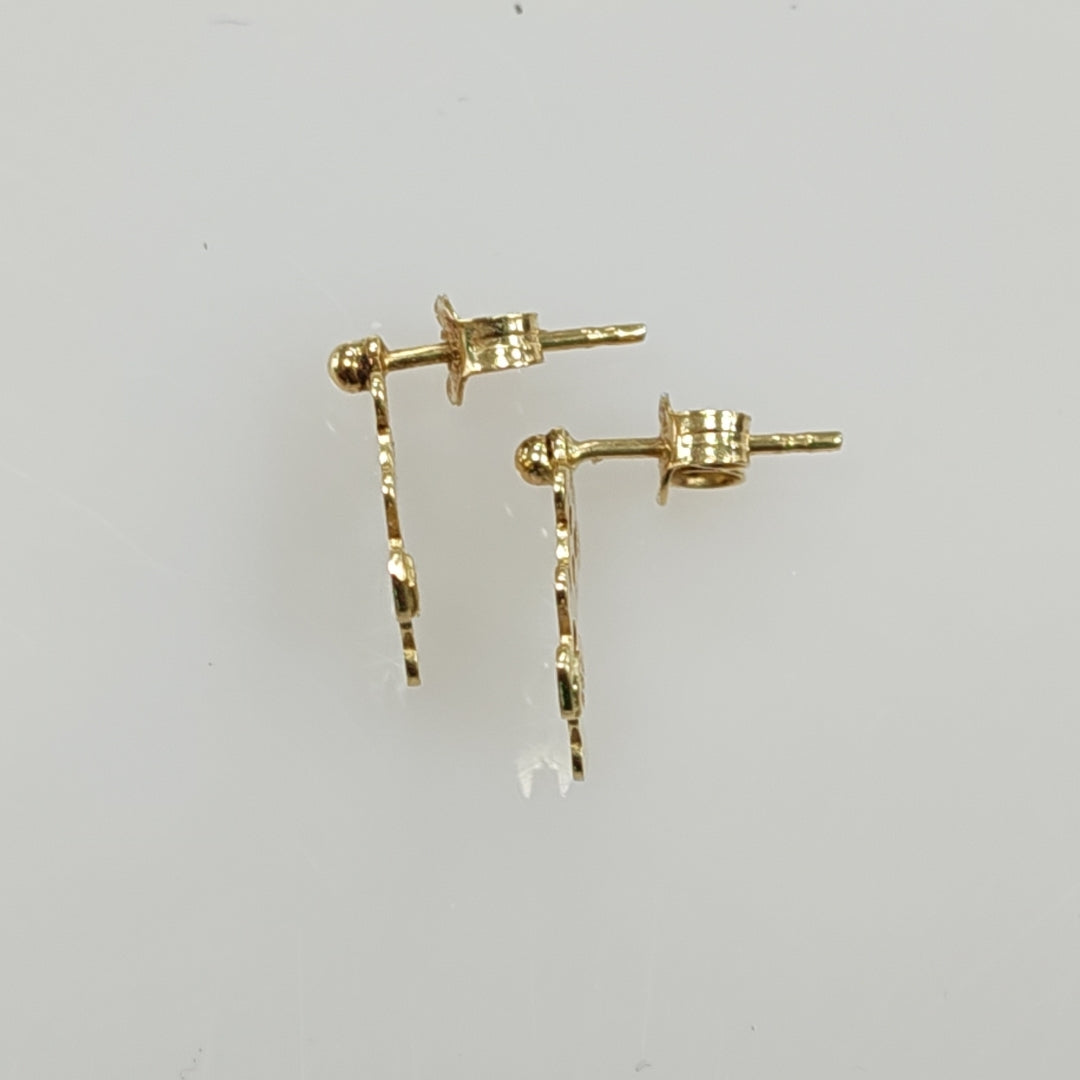BROQUELES PAR ORO 14 K 1.3 GRMS (SEMINUEVO)