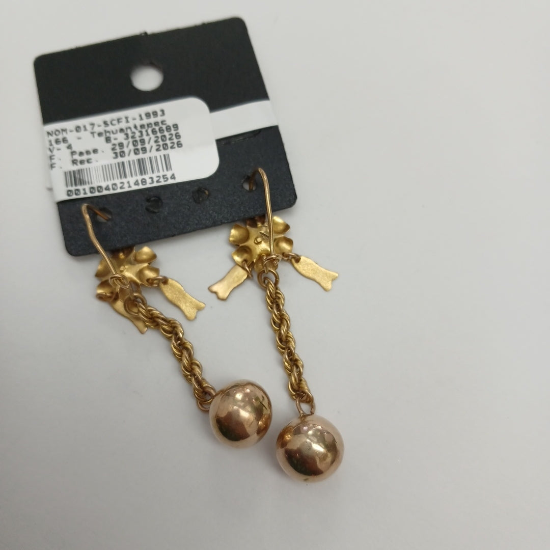 ARETES PAR ORO 8 K 5.8 GRMS (SEMINUEVO)