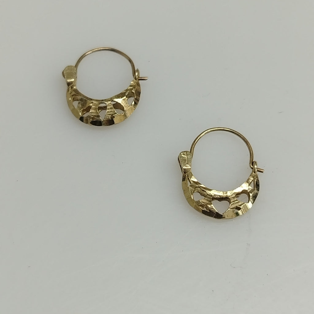 ARETES PAR ORO 14 K 1.1 GRMS (SEMINUEVO)