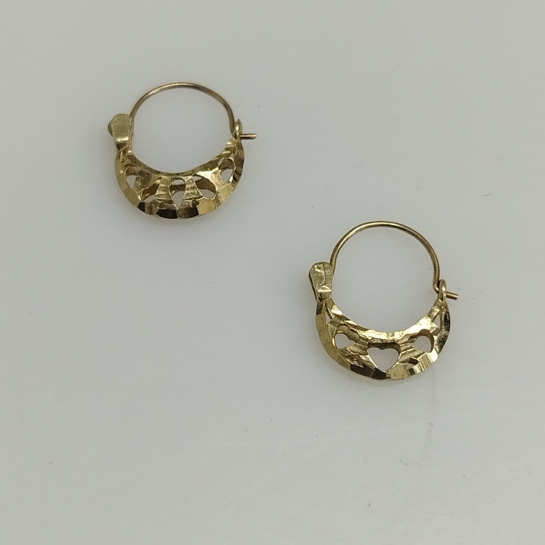 ARETES PAR ORO 14 K 1.1 GRMS (SEMINUEVO)