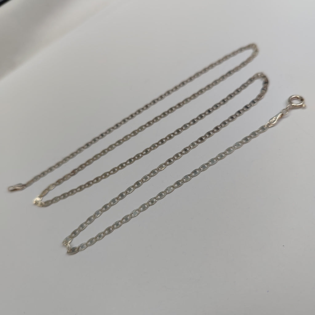 CADENA TEJIDO ESPEJO PLATA .925 55 CM 3.8 GR (NUEVO)