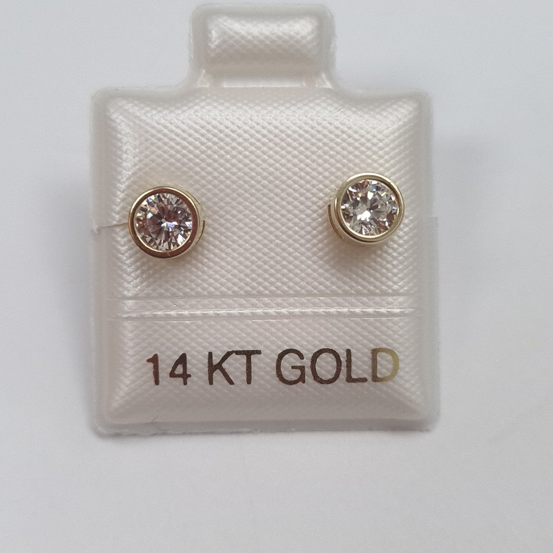 BROQUELES ORO 14K 1.2 (NUEVO)
